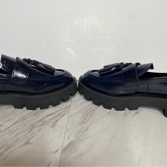 Sarto Franco Sarto Balinna Blue Patent Platform Loafer 7M - Picture 6 of 15